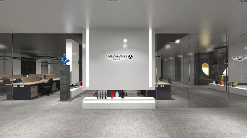 中山辦公空間設計+辦公家具定制項目|時刻聯盟的商業空間創意設計