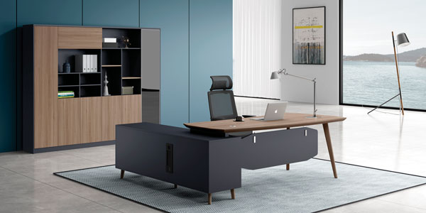 ?，斒宿k公家具|簡悅系列經理臺文件柜組合展示